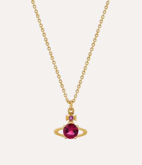 Vivienne Westwood Reina Pendant in GOLD/RUBY CZ